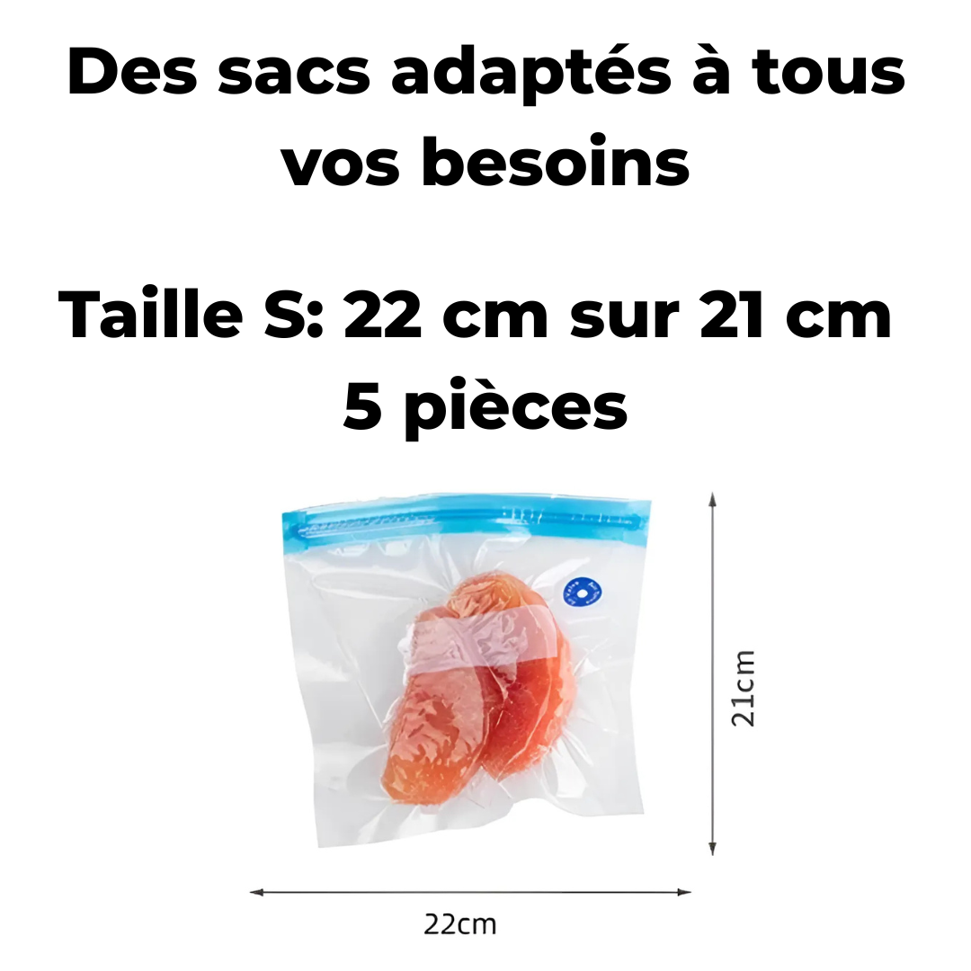 Sacs sous vide réutilisables