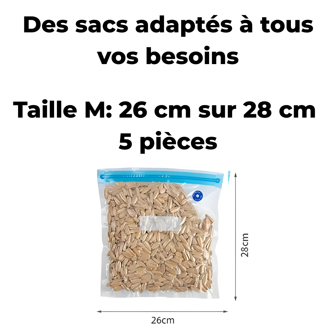 Sacs sous vide réutilisables